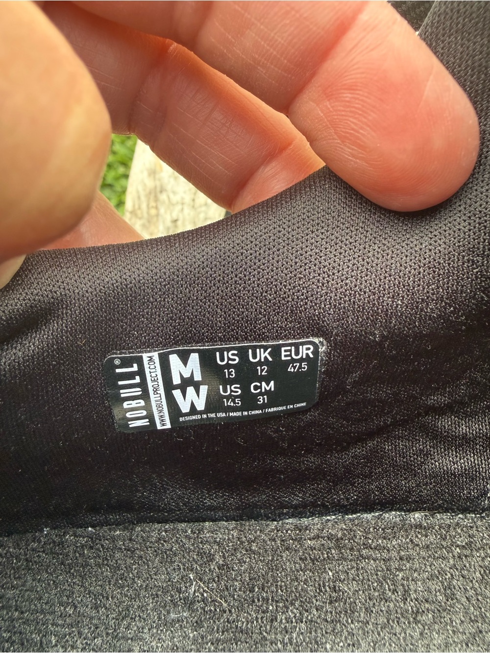 NOBULL Men’s Black Training Shoes with Gum Accents - Picture 6 of 9